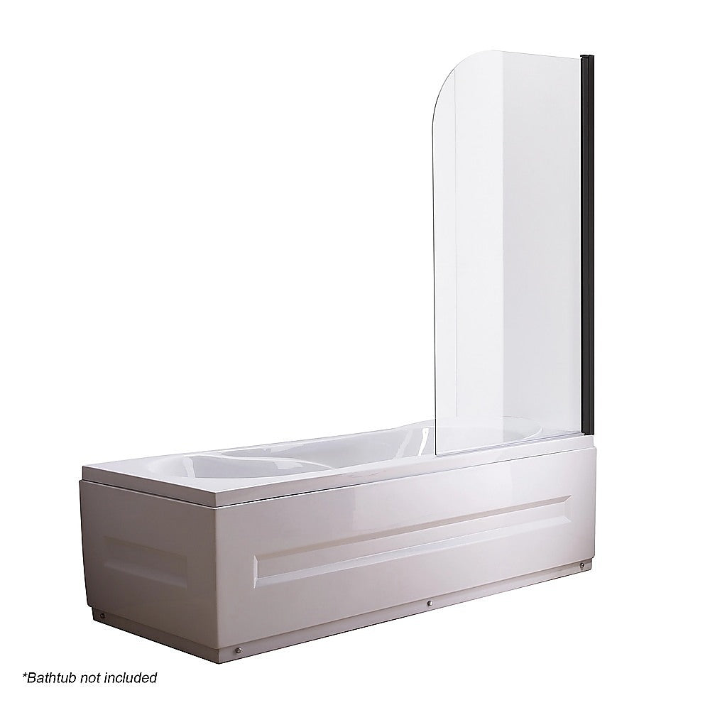 180 Degree Pivot Door 6mm Safety Glass Bath Shower Screen 800x1400mm By
