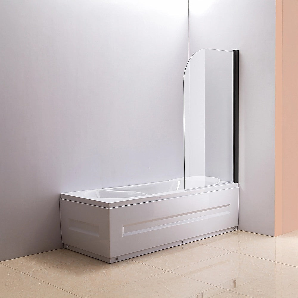 180 Degree Pivot Door 6mm Safety Glass Bath Shower Screen 800x1400mm By
