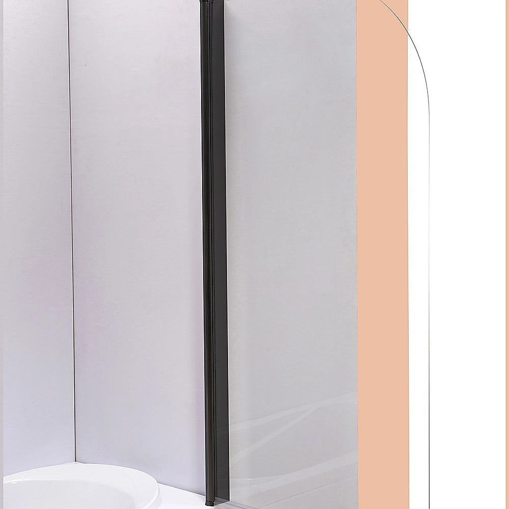 180 Degree Pivot Door 6mm Safety Glass Bath Shower Screen 800x1400mm By