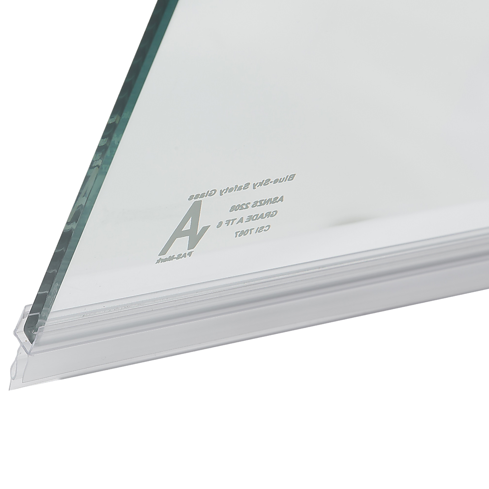 180 Degree Pivot Door 6mm Safety Glass Bath Shower Screen 1200x1400mm By