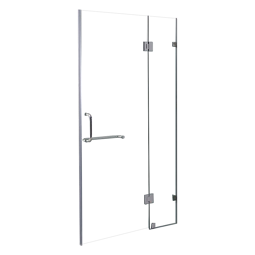 120 x 200cm Wall to Wall Frameless Shower Screen 10mm Glass By