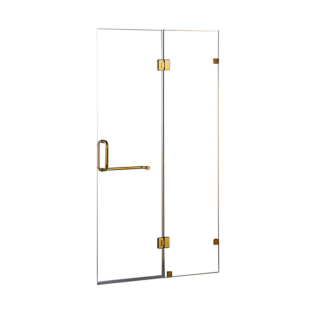 100 x 200cm Wall to Wall Frameless Shower Screen 10mm Glass By