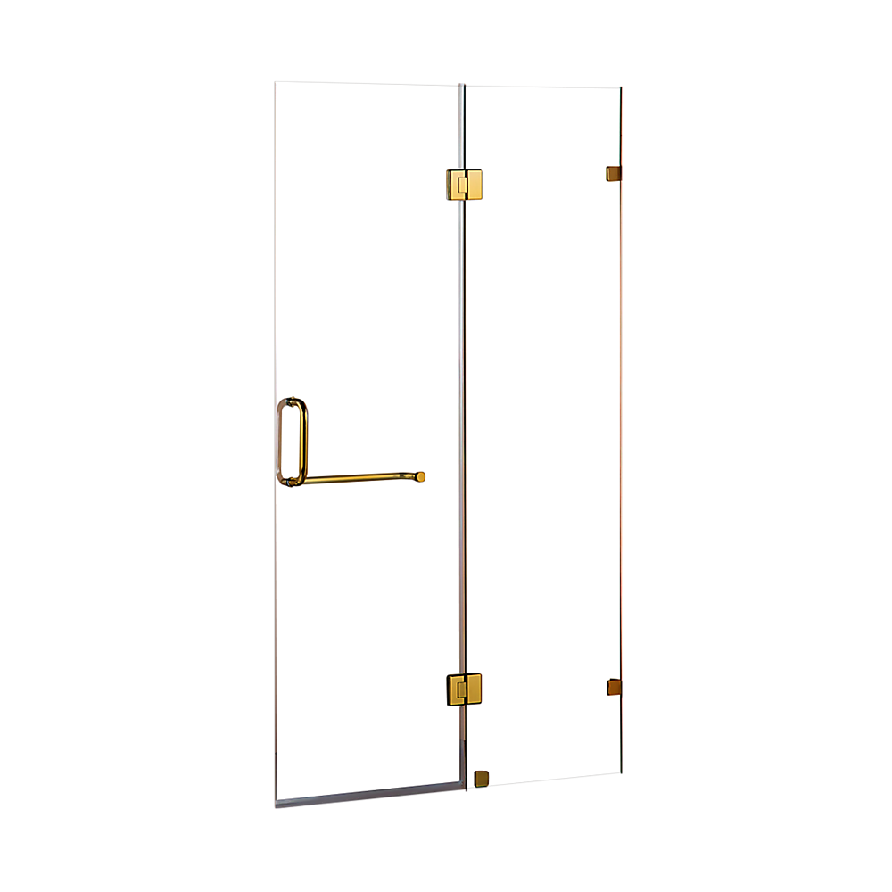 120 x 200cm Wall to Wall Frameless Shower Screen 10mm Glass By