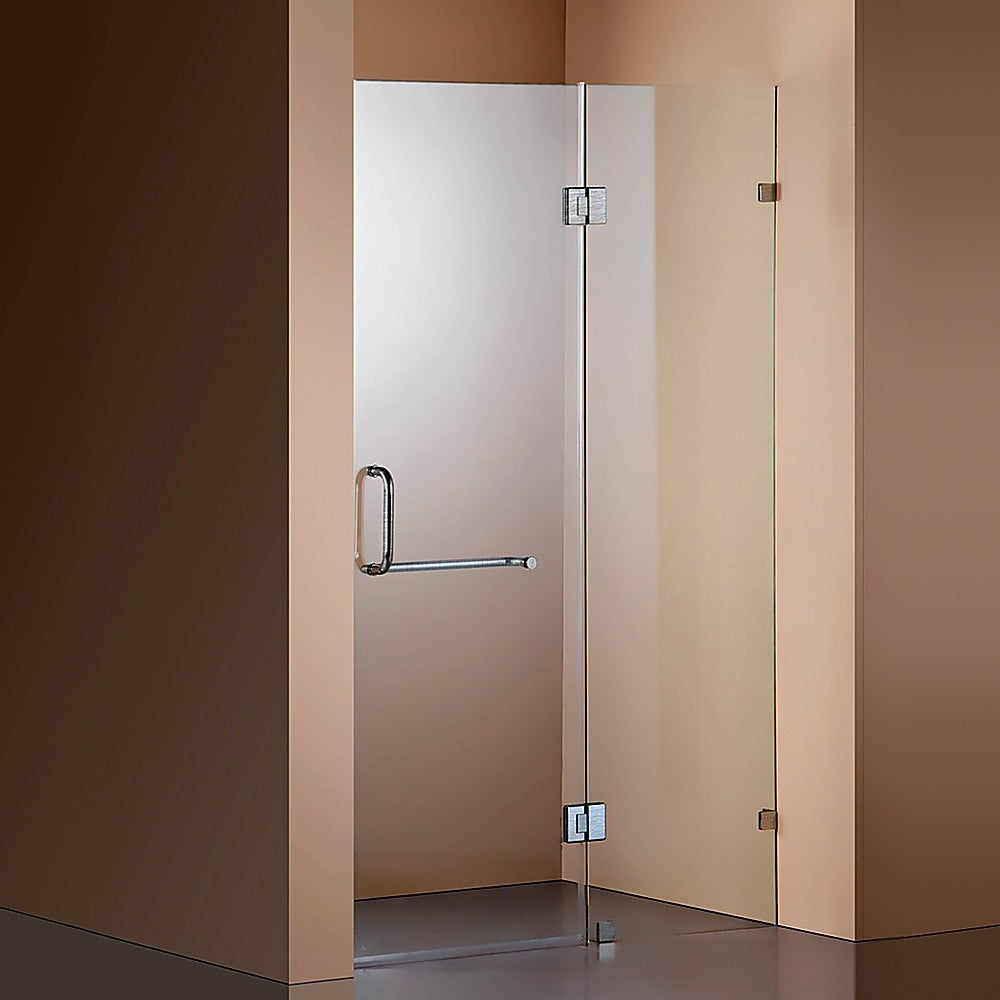 100 x 200cm Wall to Wall Frameless Shower Screen 10mm Glass By