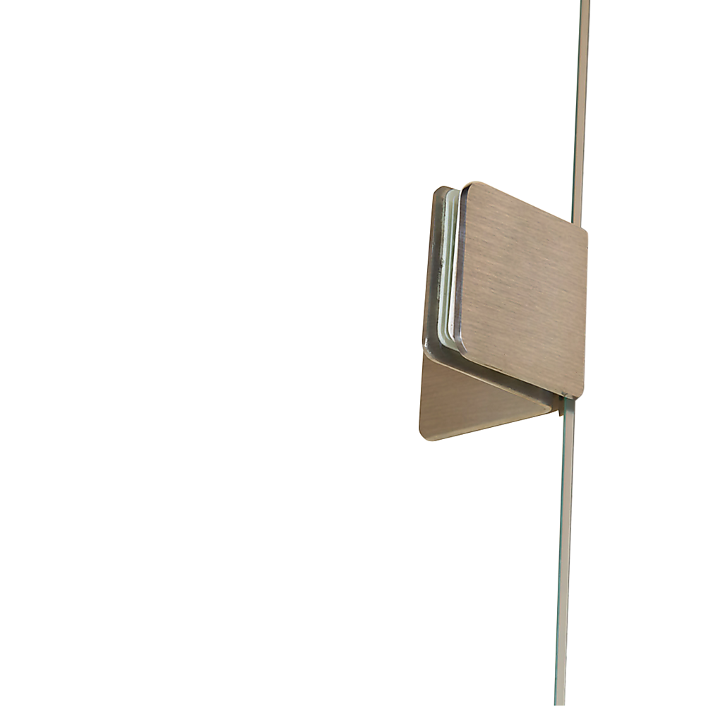 120 x 200cm Wall to Wall Frameless Shower Screen 10mm Glass By