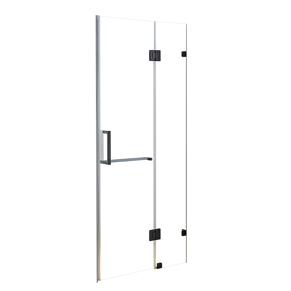 100 x 200cm Wall to Wall Frameless Shower Screen 10mm Glass By