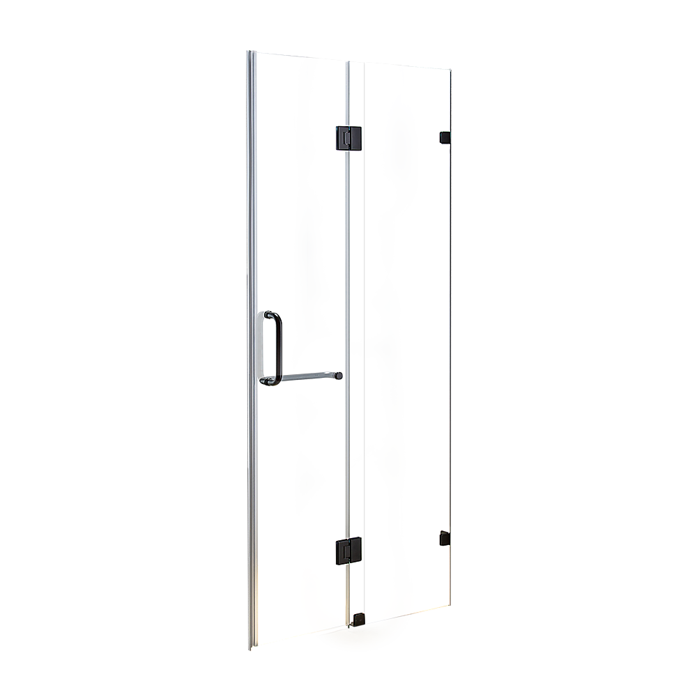 120 x 200cm Wall to Wall Frameless Shower Screen 10mm Glass By