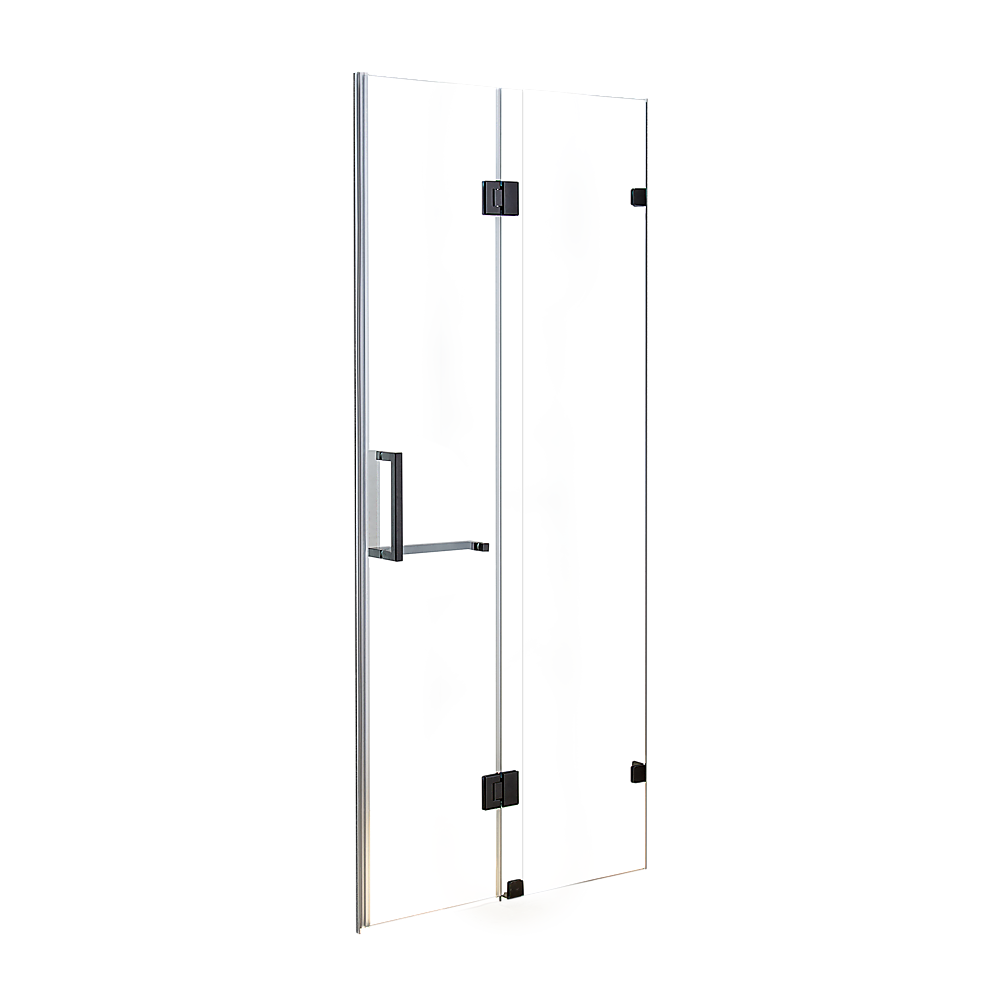 120 x 200cm Wall to Wall Frameless Shower Screen 10mm Glass By