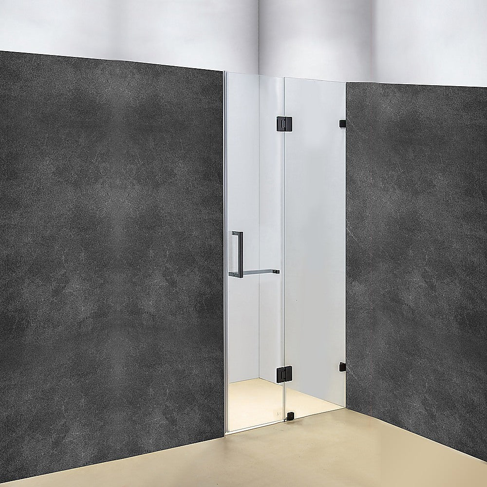 120 x 200cm Wall to Wall Frameless Shower Screen 10mm Glass By