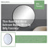 70cm Round Wall Mirror Bathroom Makeup Mirror by Della Francesca