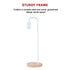 Modern Table lamp Desk Light Timber Base Bedside Bedroom White