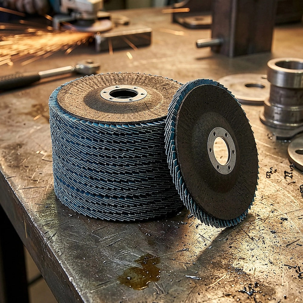 50x Pack Premium Zirconia Flap Disc Sanding Grinding 115mm 4.5