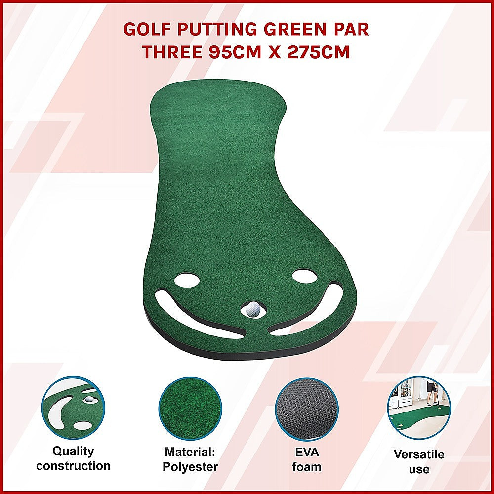 Golf Putting Green Par Three 95cm x 275cm