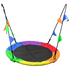 1m Tree Swing in Multi-Color Rainbow Kids Indoor/Outdoor Round Mat Saucer Swing