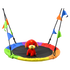 1m Tree Swing in Multi-Color Rainbow Kids Indoor/Outdoor Round Mat Saucer Swing