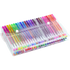 Glitter Gel Pens (100 pack) with 2.5X More Ink - Craft, Kids & Adult Colouring