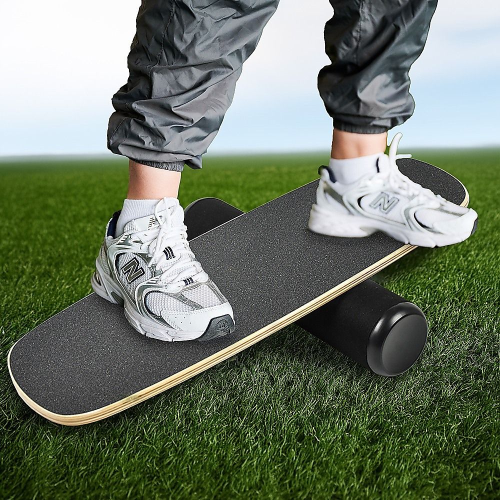 Balance Board Trainer with Stopper Wobble Roller, 180kg Weight Capacity