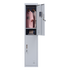 2-Door Vertical Locker for Office Gym Shed School Home Storage