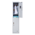 2-Door Vertical Locker for Office Gym Shed School Home Storage