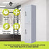 2-Door Vertical Locker for Office Gym Shed School Home Storage