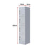 4-Door Vertical Locker for Office Gym Shed School Home Storage