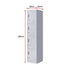 4-Door Vertical Locker for Office Gym Shed School Home Storage