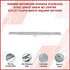 1000mm Bathroom Shower Stainless Steel Grate Drain w/Centre outlet Floor Waste Square Pattern