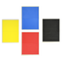 Martial Arts Supply Rebreakable Board Taekwondo, MMA, Karate-Set: Yellow, Blue, Red & Black
