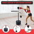 Free Standing Punching Bag 120-190cm Adjustable Boxing Reflex Bag Dummy, Black