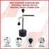 Free Standing Punching Bag 120-190cm Adjustable Boxing Reflex Bag Dummy, Black