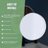 60cm Round Wall Mirror Bathroom Makeup Mirror by Della Francesca