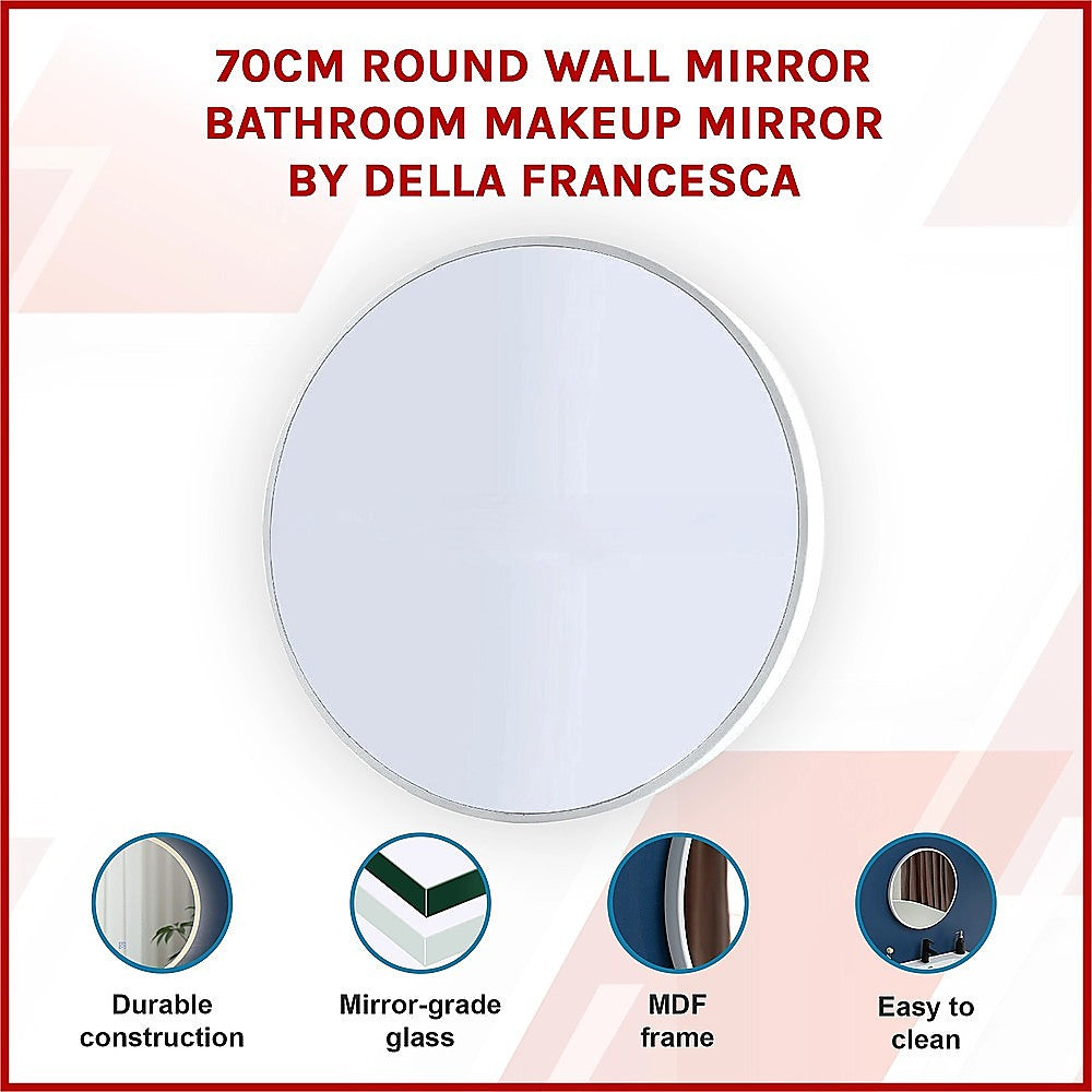 70cm Round Wall Mirror Bathroom Makeup Mirror