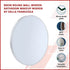 80cm Round Wall Mirror Bathroom Makeup Mirror by Della Francesca