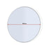 80cm Round Wall Mirror Bathroom Makeup Mirror by Della Francesca