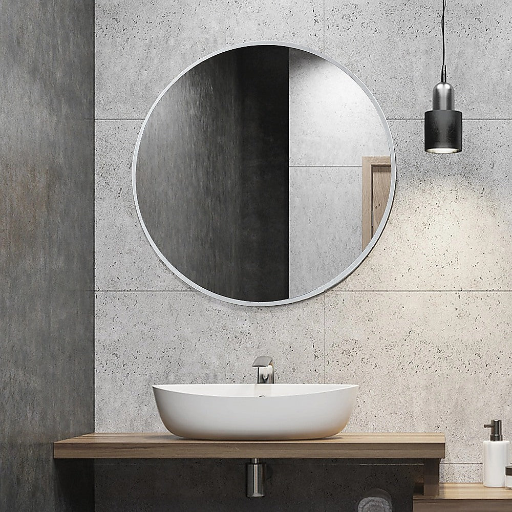 90cm Round Wall Mirror Bathroom Makeup Mirror by Della Francesca