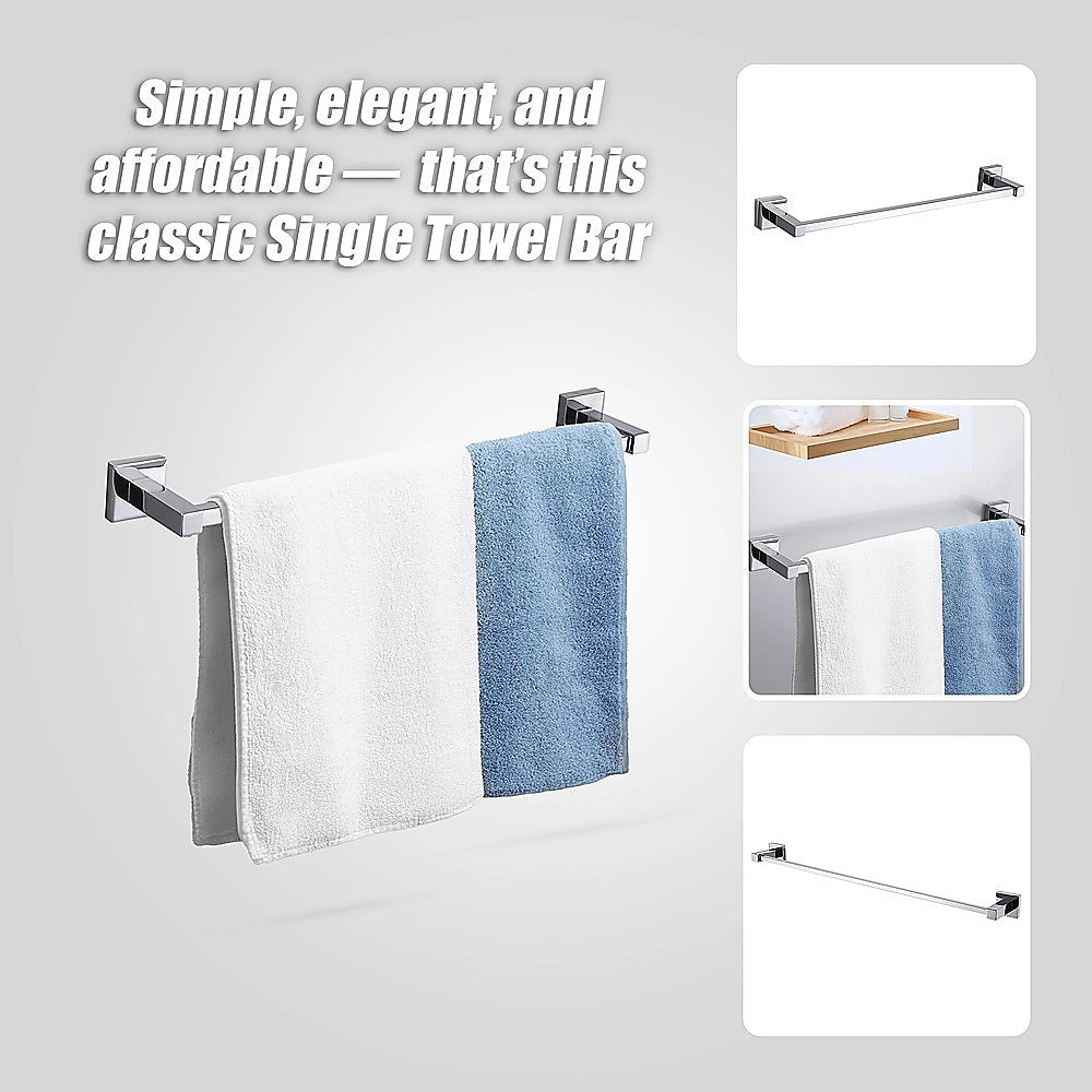 Classic Chrome Towel Bar Rail Bathroom