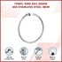 Towel Ring Rail Grade 304 Stainless Steel 18cm