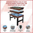 4FT 3-in-1 Games Foosball Soccer Hockey Pool Table, MDF, Ages 8 Plus Set
