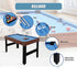 4FT 3-in-1 Games Foosball Soccer Hockey Pool Table, MDF, Ages 8 Plus Set