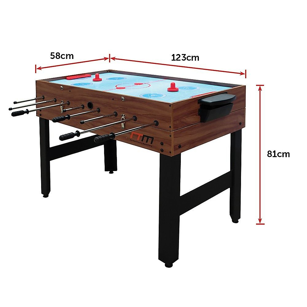 4FT 3-in-1 Games Foosball Soccer Hockey Pool Table, MDF, Ages 8 Plus Set