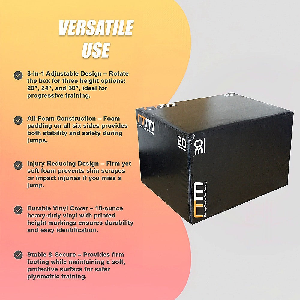 3 IN 1 Foam Plyo Games Plyometric Jump Box