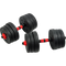 20kg Adjustable Rubber Dumbbell Set Barbell Home GYM Exercise Weights
