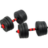 20kg Adjustable Rubber Dumbbell Set Barbell Home GYM Exercise Weights