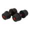 30kg Adjustable Rubber Dumbbell Set Barbell Home GYM Exercise Weights