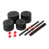 30kg Adjustable Rubber Dumbbell Set Barbell Home GYM Exercise Weights