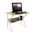Wood & Metal Computer Desk with Shelf Home Office Furniture