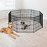 24" 8 Panel Pet Dog Playpen Puppy Exercise Cage Enclosure Fence Play Pen