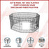 24" 8 Panel Pet Dog Playpen Puppy Exercise Cage Enclosure Fence Play Pen