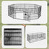 24" 8 Panel Pet Dog Playpen Puppy Exercise Cage Enclosure Fence Play Pen