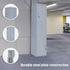 Grey Two-Door L-shaped Office Gym Shed Storage Lockers